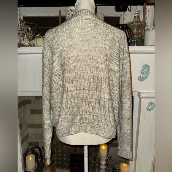 Susina Womens Sweater Size L Oatmeal Beige Long Sleeve Relaxed Pullover - Picture 3 of 6